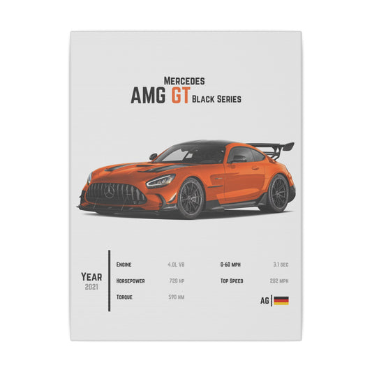 Mercedes AMG GT Black Series Canvas Tile