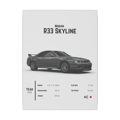 Nissan GT-R R33 Canvas Tile