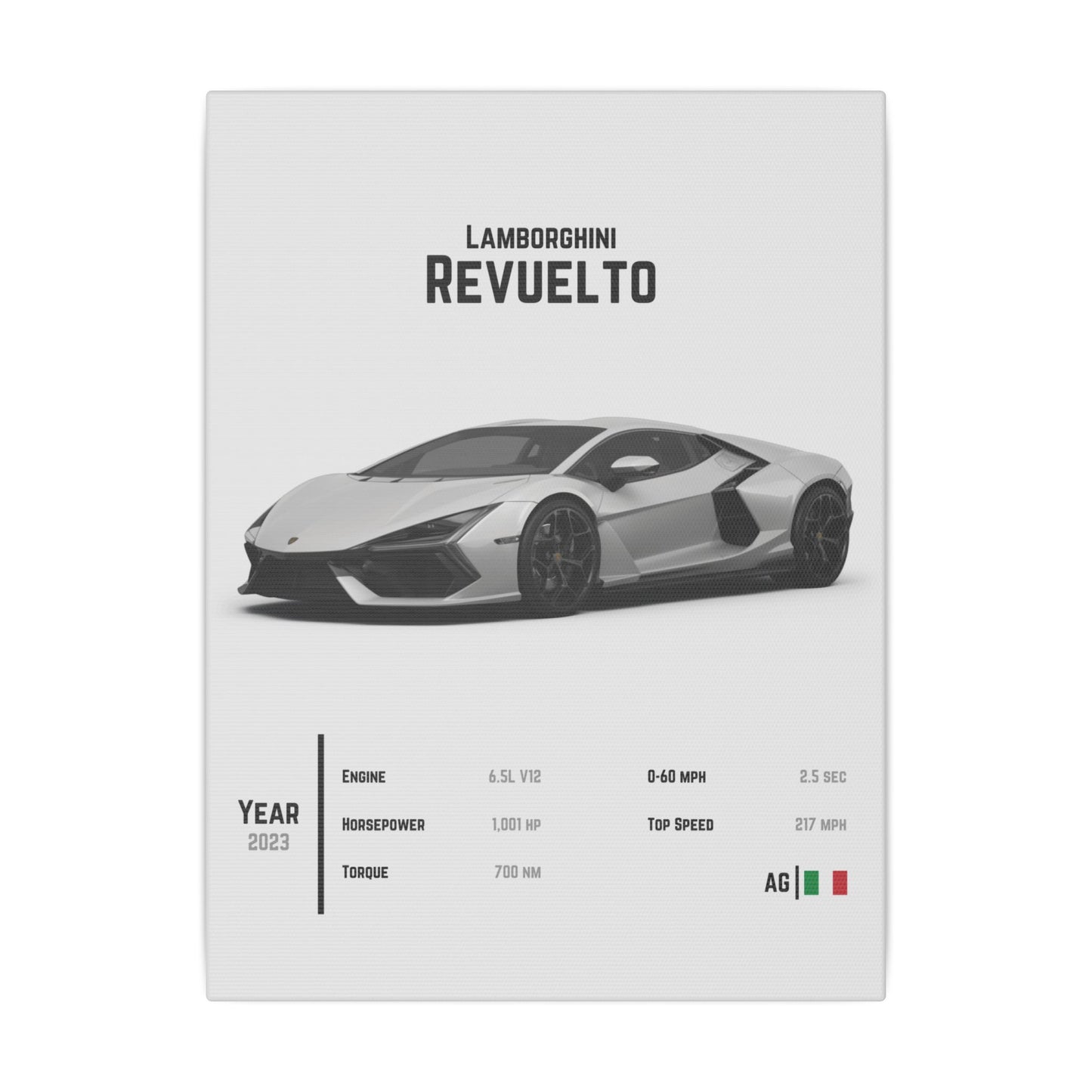 Lamborghini Revuelto Canvas Tile