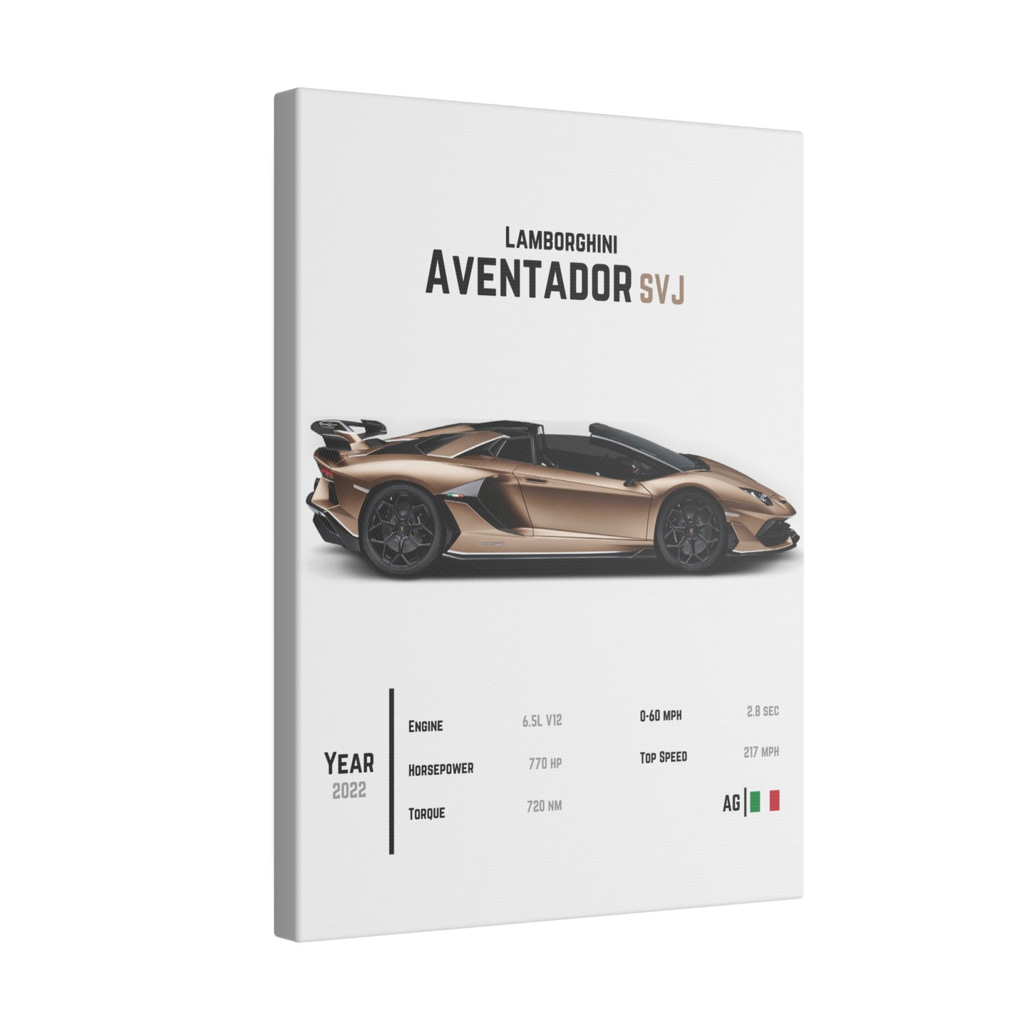 Lamborghini Aventador SVJ Canvas Tile