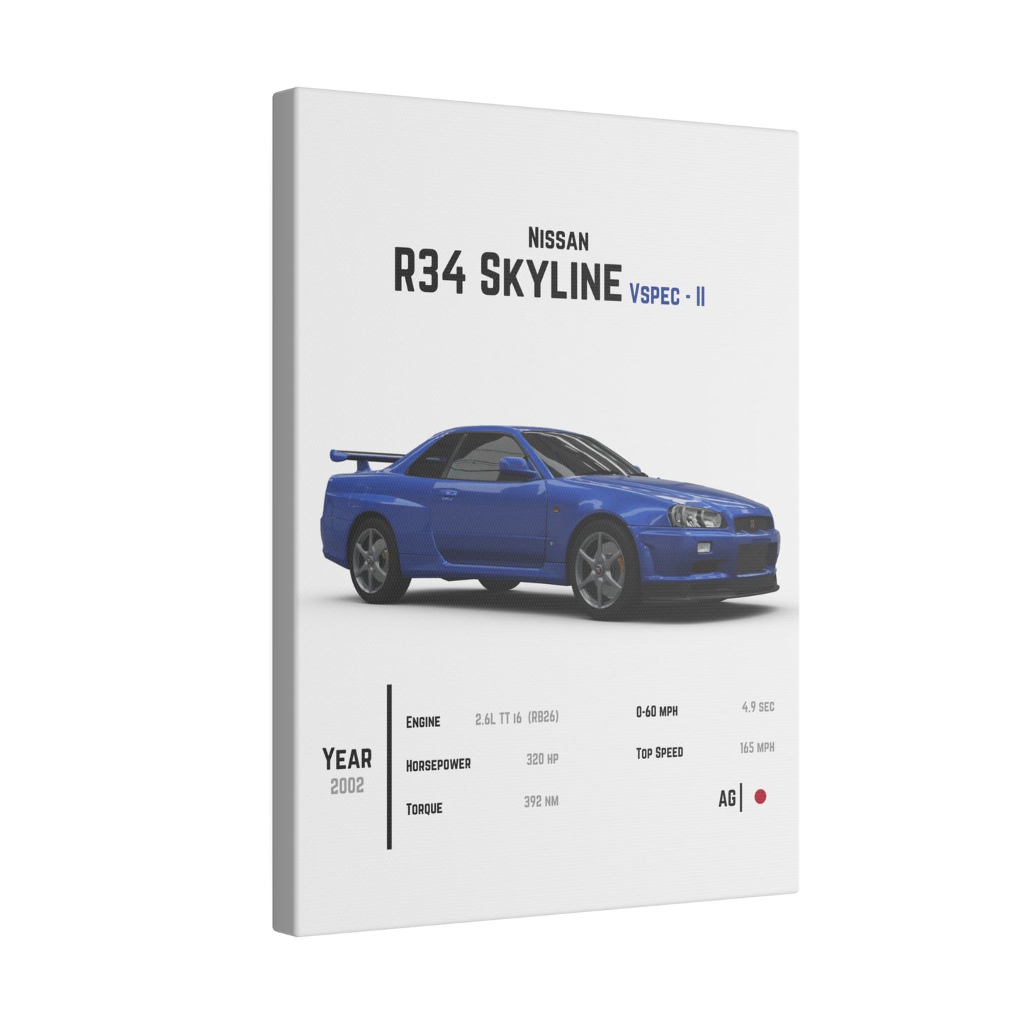 Nissan GT-R R34 V Spec - II Canvas Tile