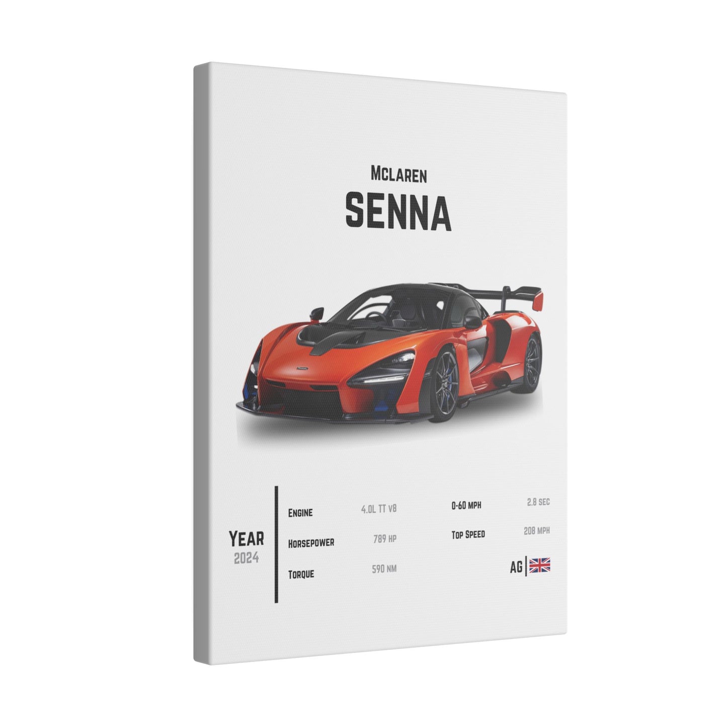 Mclaren Senna Canvas Tile