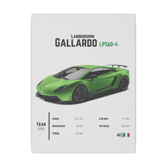 Lamborghini Gallardo SuperLeggera LP560-4 Canvas Tile