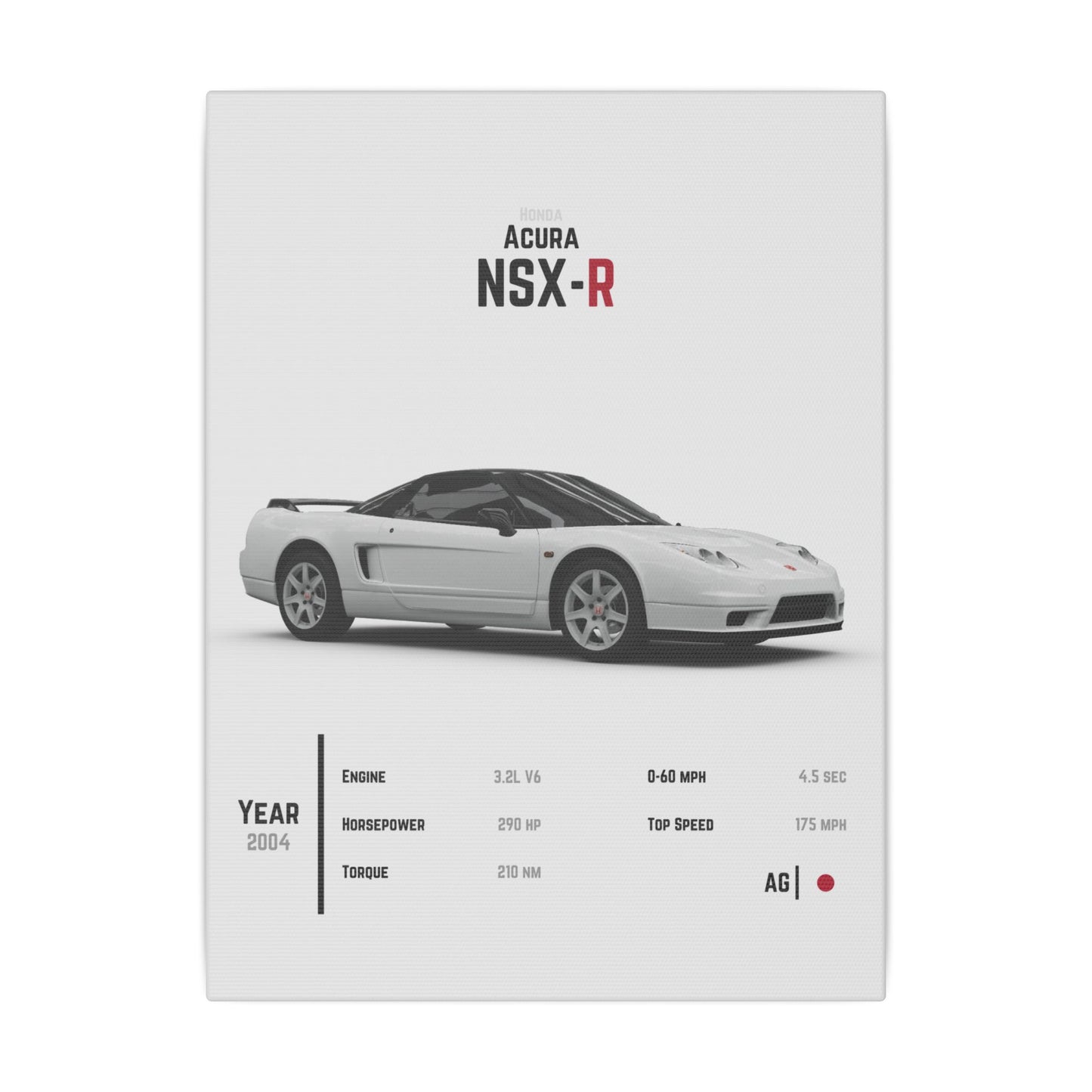 Acura NSX-R JDM Canvas Tile