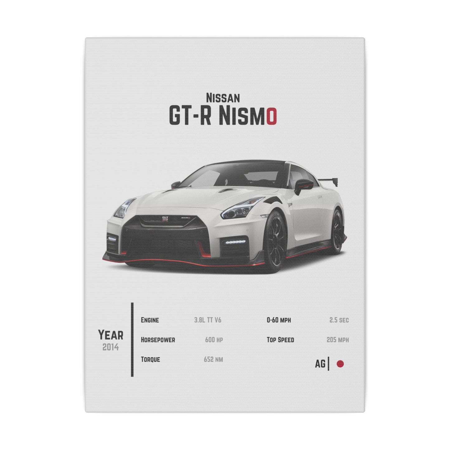 Nissan GT-R R35 Nismo Canvas Tile