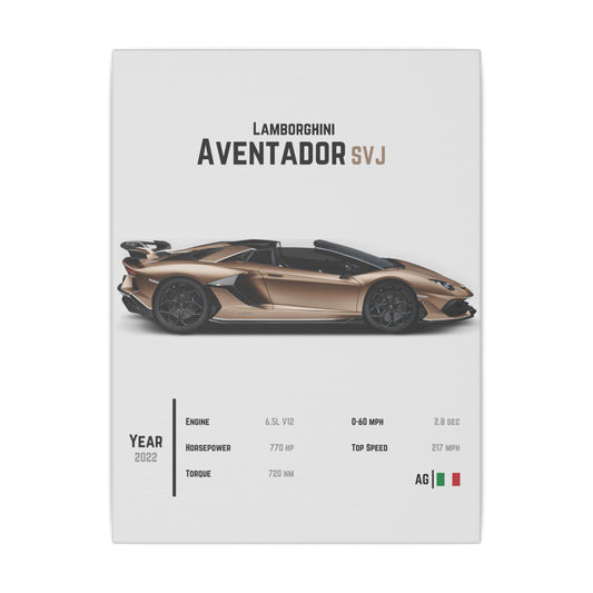 Lamborghini Aventador SVJ Canvas Tile