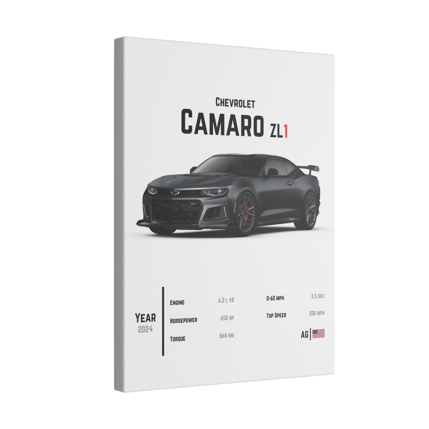 Chevrolet Camaro ZL1 Canvas Tile