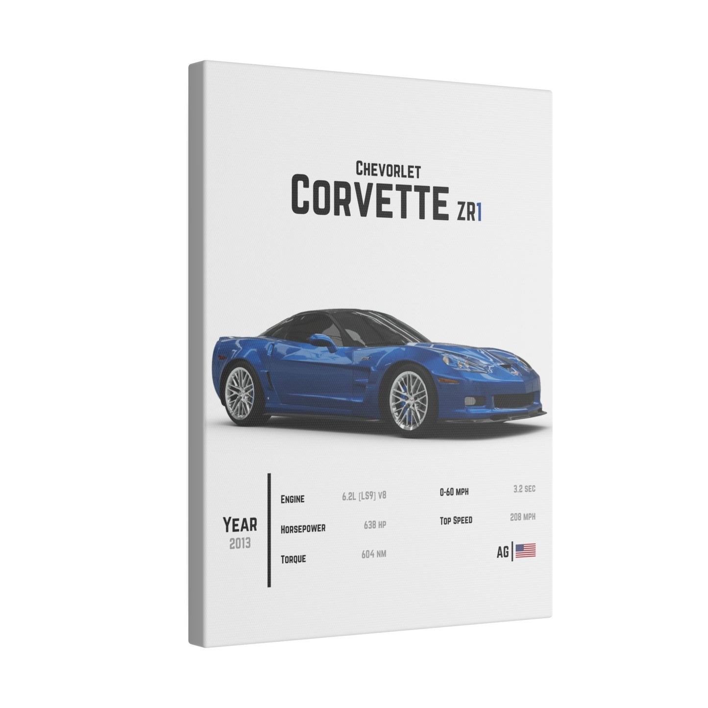 Chevrolet Corvette C6 ZR1 Canvas Tile